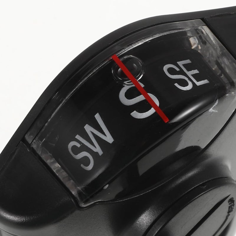 BUGUUYO Car Compass Ornaments with Adjustable Suction Cup Precise Automotive Dash Compass Ball for Accurate Navigation Black Abs Dashboard Mount for Cars - Image 2